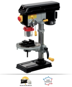 PEUGEOT - EnergyDrill-13B Perceuse à Colonne D'établi 230 V 350 W 13 Mm 5 Vitesses (livrée Avec étau)