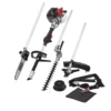 Scheppach - MFH3300-4P Outil Multi-fonction 4 En 1 Moteur 2 Temps De 51,7 Cm³ (Coupe-bordure, Débroussailleuse, Taille-haie, élagueuse)