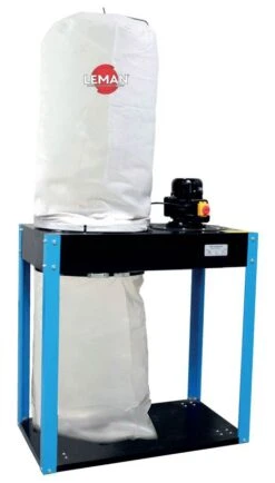 LEMAN - ASP165 Monophasé Aspirateur à Copeaux D'Atelier 165 Litres - 230V - 1500 W - 2900 M3/heure