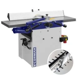 CORMAK - PT310QS Raboteuse Dégauchisseuse Avec Arbre Hélicoïdal 400 V / 2200 W / Largeur De Passage De 310 Mm