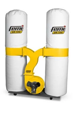 FEMI - DC 355 PLUS Aspirateur Cyclonique D'Atelier 2 Sacs 300 Litres 400V 2200W 3CV 3900m³/h