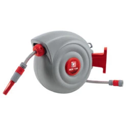 HOLZMANN - WSR15M Dévidoir Enrouleur Mural Arrosage 15 M Tuyau PVC
