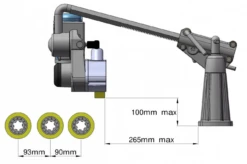 HOLZPROFI - VSHPM3 Entraîneur Monophasé Bras 280mm 3 Rouleaux ø76 Mm - 94 W 230 V -Magasin D'Outils Pour La Maison De Qualité HOLZPROFI Entraineur VSHPM3 VSHPM3 1