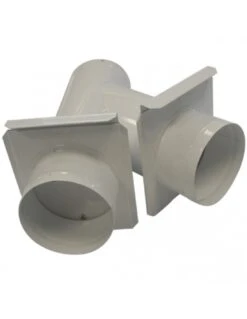 HOLZPROFI - Tuyau De Bifurcation Avec Tirette D’obturation Ø Départ 150 Mm / Ø Sortie 150/100 Mm