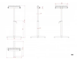 Holzprofi - RBK Servante à Rouleau Et à Billes (Hauteur : 1150 Mm Max) -Magasin D'Outils Pour La Maison De Qualité Holzprofi RBK Servante a rouleau et a billes Hauteur 115 2