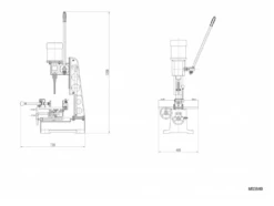 JEAN L’ÉBÉNISTE - MS3840 Mortaiseuse à Bédane Carré - 230V 1100W - 1,5CV -Magasin D'Outils Pour La Maison De Qualité JEAN L EBENISTE MORTAISEUSE A BEDANE CARRE MS3840 230V M 3