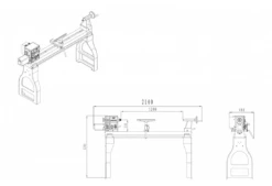 JEAN L'EBENISTE - MC1200V Tour à Bois à Variateur De Fréquence Et 2 Paliers Entre Pointes 1200 Mm | 230V/50Hz - 1500W / 2CV -Magasin D'Outils Pour La Maison De Qualité Jean L Ebeniste MC1200V Tour a bois a variateur de 2
