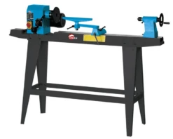 LEMAN - TAB085 Tour à Bois De 850mm (distance Entre Pointes) Sur Piètement Acier - 230V - 50Hz / 450W - 0,6CV