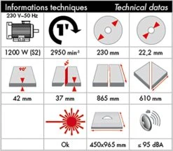 MEJIX - CMER 230 B - Coupe Carreaux Radial à Roulettes - Hauteur De Coupe Max. 42 Mm - Puissance 1200 W -Magasin D'Outils Pour La Maison De Qualité MEIJIX CMER 230 B Coupe Carreaux Radial a roulettes Haut 5