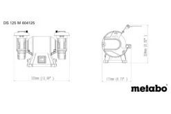 METABO - DS 125 M Touret à Meuler - 200W Meules Corindon 125x20x20mm -Magasin D'Outils Pour La Maison De Qualité METABO Touret meuler DS 125 M 200W 604125000 1 3