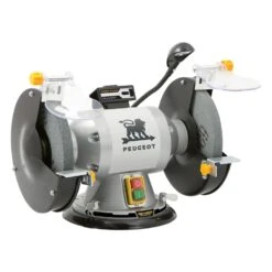 PEUGEOT - ENERGYGRIND-200P Touret à Meuler Pivotant 180° Meule/meule ø200mm - 400 W