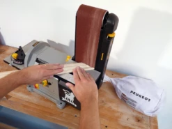 PEUGEOT - ENERGYSAND-200ASP Combiné Ponceur 500 W 915x100mm ø200mm Avec Aspiration Intégrée Dust Wizard -Magasin D'Outils Pour La Maison De Qualité PEUGEOT ENERGYSAND 200ASP COMBINe PONCEUR AVEC ASPIRATIO 1