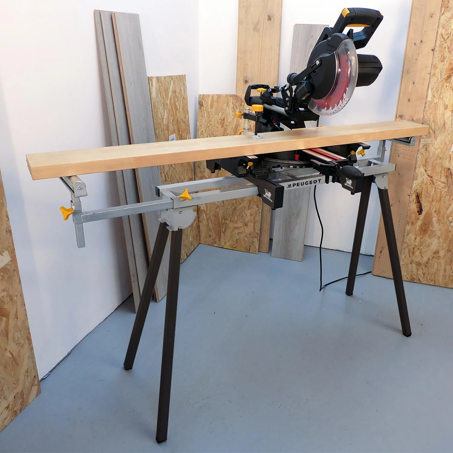 PEUGEOT - EnergyStand-189R Support De Scie Universel Hauteur 880 Mm, Largeur 1000 Mm, Système Pliant 4 PEUGEOT - EnergyStand-189R Support De Scie Universel Hauteur 880 Mm, Largeur 1000 Mm, Système Pliant – Image 4