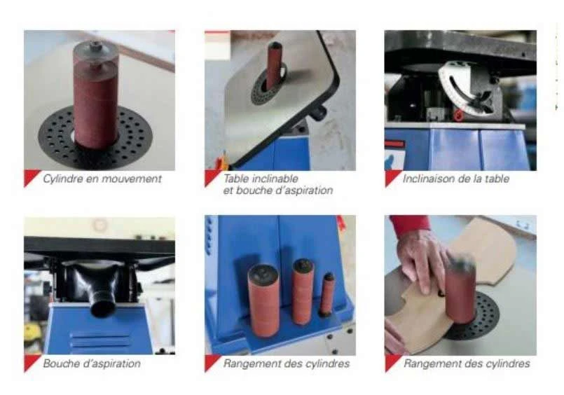 JEAN L'EBENISTE - PAO230 Ponceuse à Arbre Oscillant 230V 370W - Table 370 X 370 Mm 4 JEAN L'EBENISTE - PAO230 Ponceuse à Arbre Oscillant 230V 370W - Table 370 X 370 Mm – Image 4