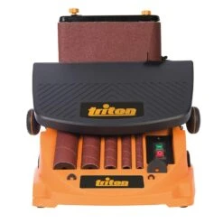 TRITON - TSPST450 - Ponceuse Oscillante à Bande Et à Cylindre - Bande 100 X 610mm - Manchons 13 à 51 Mm