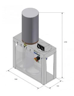 HOLZPROFI - SAM6 - Aspirateur à Copeaux Et Sciures 3000 M3/heure - 220 Litres - 2200 W - 230 Ou 400 V -Magasin D'Outils Pour La Maison De Qualité SAM6 Aspirateur a copeaux professionnel Holzprofi