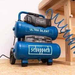 SCHEPPACH - HC20Si-Twin - Compresseur Super Silencieux 20 Litres - 200 L/min - 750 W -Magasin D'Outils Pour La Maison De Qualité SCHEPPACH HC20Si Twin Compresseur Super Silencieux 2 5