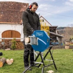 Scheppach - HS 410 Scie à Bûches Basculante - Lame Ø 405mm - Coupe Ø 135mm 2200W 230V -Magasin D'Outils Pour La Maison De Qualité Scheppach HS 410 Scie a buches basculante lame o 405mm c 1