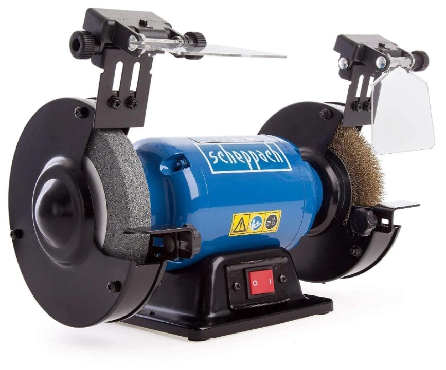 Scheppach - SM150LB Touret - Meule Ø 150 Mm - 400 W (Brosse Métallique Et Meule Sèche) 1 Scheppach - SM150LB Touret - Meule Ø 150 Mm - 400 W (Brosse Métallique Et Meule Sèche)