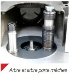 JEAN L'EBENISTE - MX5108 Toupie équipée D'un Arbre Interchangeable Fixe Ø 30 Mm 230V/50Hz 1,5Kw/2,0CV -Magasin D'Outils Pour La Maison De Qualité Toupie MX5108 Jean L Ebeniste avec arbre porte meches