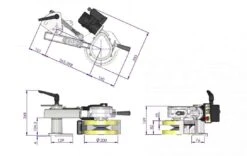 HOLZPROFI - VSHP-AF06 - Entraîneur à Bois Pour Scies à Ruban -Magasin D'Outils Pour La Maison De Qualité VSHP AF06 Entraineur a Bois pour Scies a Ruban schema te