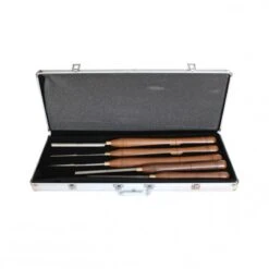 LEMAN - TAB120 Tour à Bois électronique De 1200mm (distance Entre Pointes) - 230V - 50Hz / 1500W - 2CV -Magasin D'Outils Pour La Maison De Qualité coffret de 5 outils de tournage 4