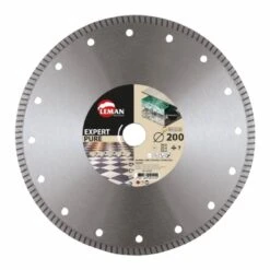 LEMAN - Disque Diamant Grès Cérame Ø 200 Mm - Alésage 25,4 Mm