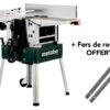METABO - HC 260 C - 2,2 WNB Raboteuse 230V - 2200W Hauteur/largeur De Passage 160 / 260 Mm + Jeu De Lames OFFERT !