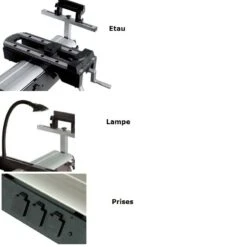 LEMAN - EST290 - Stand/ Établi Portatif Avec Prises, étau Et Lampe -Magasin D'Outils Pour La Maison De Qualité leman stand est290 1414363781